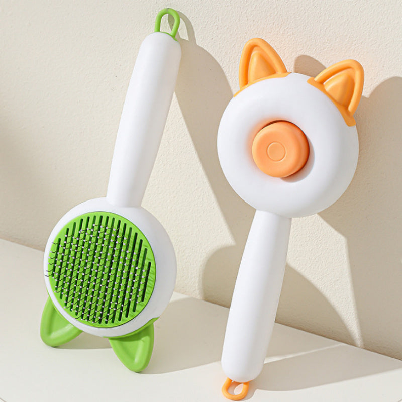 Pet Brush Cat Comb Self Cleaning Pet Hair Remover Brush