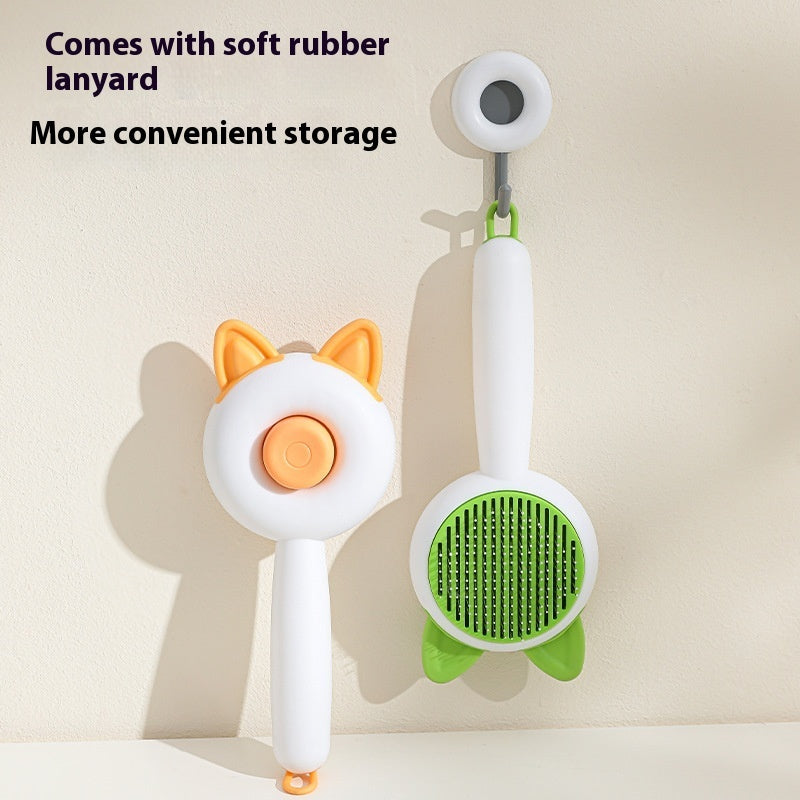 Pet Brush Cat Comb Self Cleaning Pet Hair Remover Brush