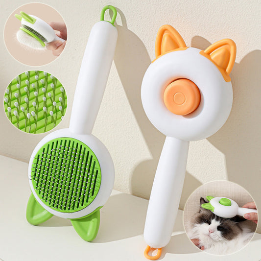 Pet Brush Cat Comb Self Cleaning Pet Hair Remover Brush